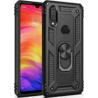 Xiaomi Redmi Note 8 Hybrid Shockproof Armor Case 360 Degree Metal Rotating Ring For Car Mount Holder Black ! ΟΕΜ